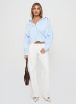 Ellanor Low Rise Straight Leg Jeans White - Image 3