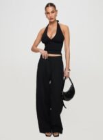 Whimsy Halter Top Black - Image 3