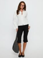 Anni Pinstripe Shirt White - Image 3