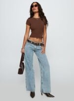 Ellanor Low Rise Straight Leg Light Blue - Image 3