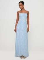 South Of France Maxi Dress Blue - Image 4
