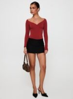 Loveydove Bodysuit Burgundy - Image 3