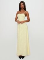 South Of France Maxi Dress Yellow Petite - Image 9