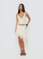 Gemmina Halter Sequin Top Cream - Image 3