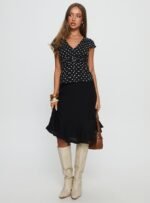 With Kindness Midi Skirt Black - Image 3
