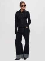 Rider Denim Jacket Dark Denim - Image 3
