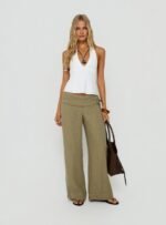 Claudiana Gathered Halter Top White - Image 3