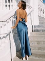 Haley Maxi Dress Mid Blue - Image 5