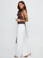 Sabryna Low Rise Straight Leg Jeans White - Image 4