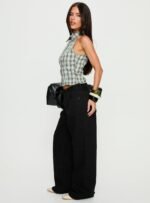 Serenitia Mid Rise Relaxed Jeans Jet Black - Image 4