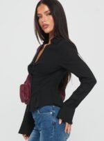 Elowenn Long Sleeve Top Black - Image 3