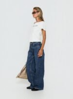 Serenitia Mid Rise Relaxed Jeans Dark Blue Wash - Image 4