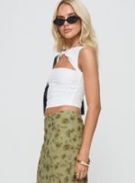 Martiney Twisted Vest Top White - Image 4