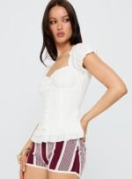 Suiter Frill Detail Top White - Image 4