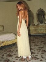 South Of France Maxi Dress Yellow Petite - Image 4