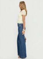 Goldie High Rise Wide Leg Jeans Mid Blue Wash - Image 3