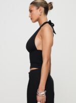 Whimsy Halter Top Black - Image 4