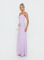Love From Portofino Corset Maxi Dress Lilac - Image 4