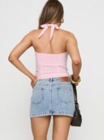 Nickei Denim Mini Skirt Light Wash Tall - Image 5