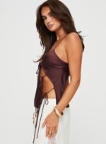 Mariah Cami Top Brown - Image 4