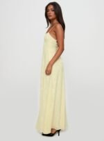 South Of France Maxi Dress Yellow Petite - Image 10