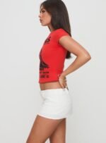 Rhode Mini Skort Ivory - Image 5
