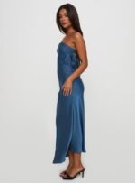 Haley Maxi Dress Mid Blue - Image 9