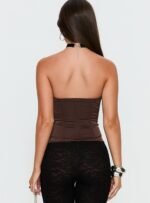 Jazzy Strapless Corset Top Chocolate - Image 5
