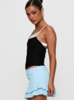 Renaissance Corset Lace Top Black / White - Image 4