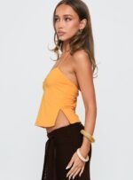Rehna Halter Top Orange - Image 4