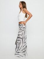 Kiden Split Maxi Skirt Zebra - Image 5