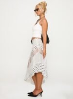 Rennar Maxi Skirt White / Polka Dot Petite - Image 5