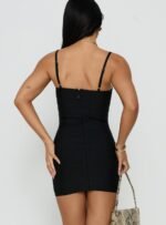 Jayana Bandage Mini Dress Black - Image 4