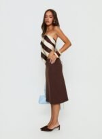 Baseline Rib Midi Skirt Chocolate - Image 4