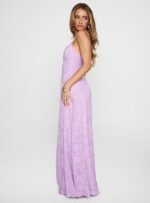 South Of France Maxi Dress Lilac - Image 4