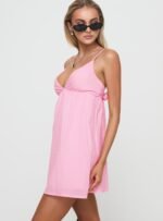 Koko Mini Dress Pink - Image 4