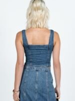 After Hours Corset Top Denim - Image 7