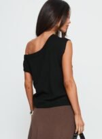 Ashfield Off Shoulder Top Black - Image 5