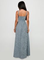 Cartmel Check Maxi Dress Navy - Image 5