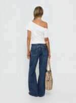 Serenitia Mid Rise Relaxed Jeans Dark Blue Wash - Image 5