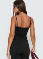 Elanah Structured Cami Top Black - Image 5