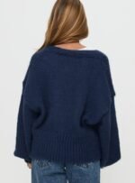 Yasmyn Knit Cardigan Royal Blue - Image 4