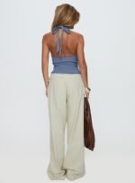 Paltrow Mid Rise Wide Leg Cargo Jeans Cream - Image 6