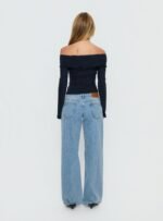 Ellanor Low Rise Slouch Denim Jean Washed Mid Blue Wash - Image 5