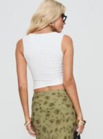 Martiney Twisted Vest Top White - Image 5