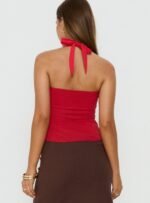 Isabetta Halter Top Red - Image 5