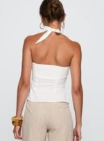 Isabetta Halter Top White - Image 5