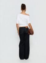 Buenos No Waist Low Rise Straight Leg Jeans Raw Denim - Image 5