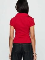 Cottesloe Blouse Top Red - Image 5
