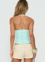 Sefina Bandage Halter Neck Top Aqua - Image 5